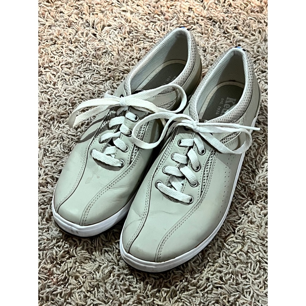 Keds Women's Sneakers Size 9.5 Casual Walking Tennis Shoes Light Taupe